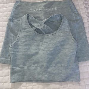Alphalete Vault Bra - cloud grey Size S